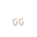Double Pave Diamond Single Hoop