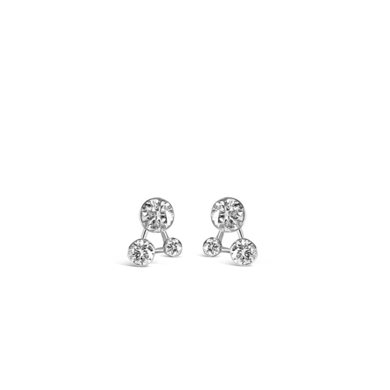 Ellen Mini Cluster Diamonds Single Stud
