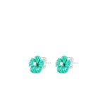 Flower Turquoise Ear Studs
