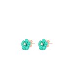 Flower Turquoise Ear Studs