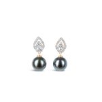 Ila Pearl and Diamond Earrings