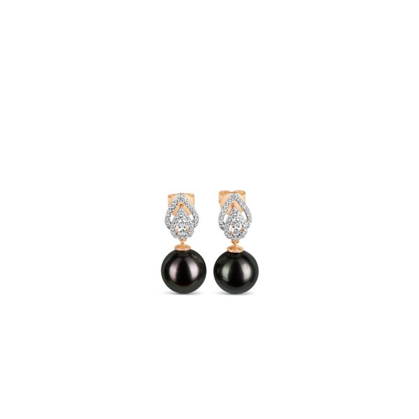Ila Pearl and Diamond Earrings