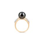 Ila Pearl and Diamond Ring