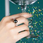 Ila Pearl and Diamond Ring