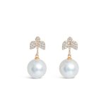 Kate Diamond Flower Pearl Earring