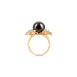 Lisa Pearl and Diamond Ring