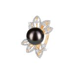 Lisa Pearl and Diamond Ring