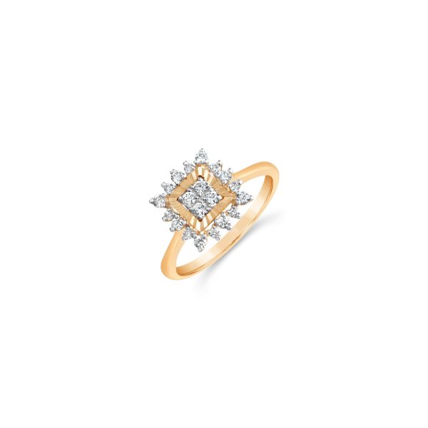 Luminous Diamond Square Ring