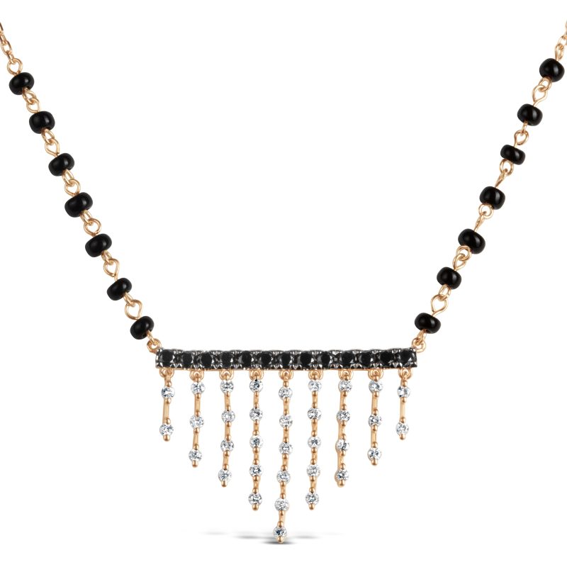 Jharana Black Diamond Mangalsutra