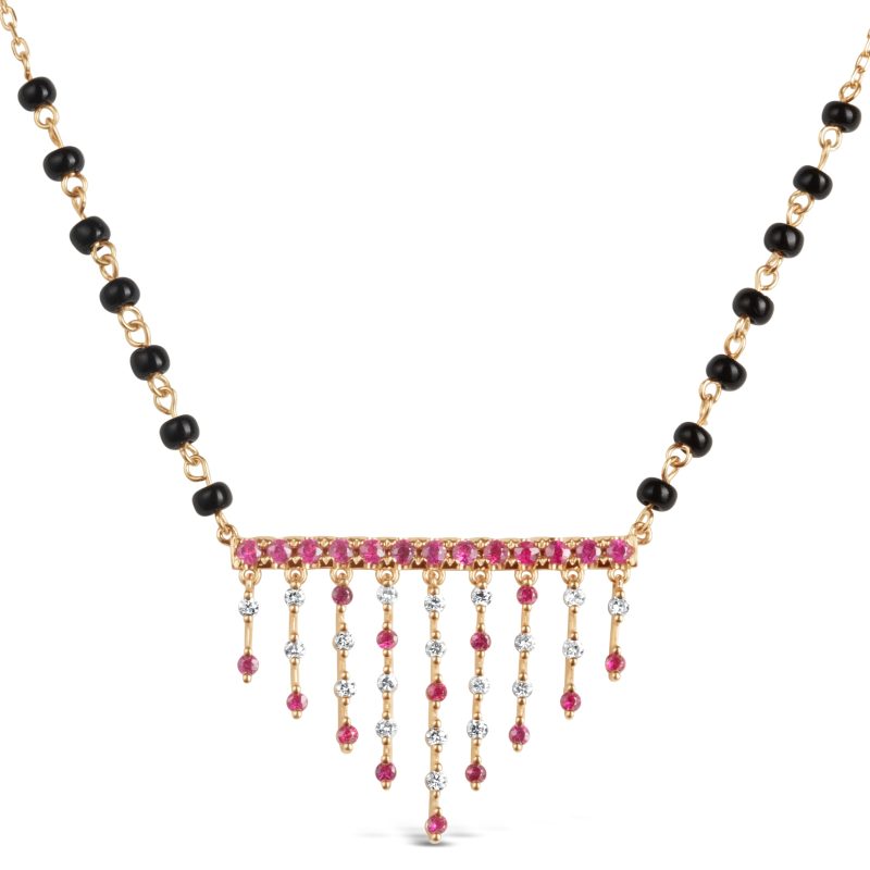 Jharana Ruby & Diamond Mangalsutra
