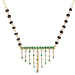 Jharana Emerald & Diamond Mangalsutra