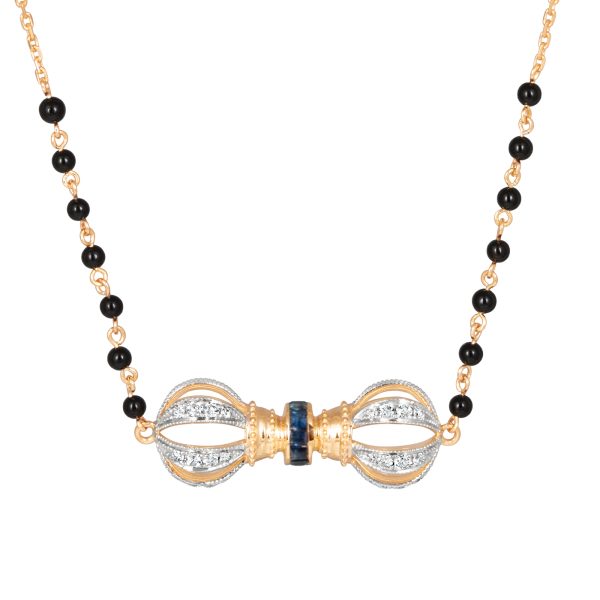 Vajra Blue Sapphire Mangalsutra