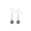 Tahitian Pearl Drop Earrings (with diamond)