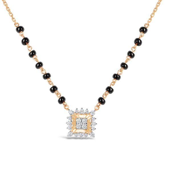 Luminous Diamond Square Mangalsutra