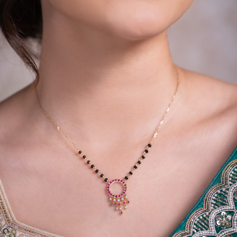 Mohini Ruby & Diamond Mangalsutra