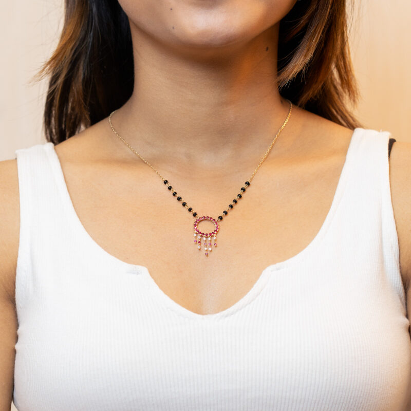 Mohini Ruby & Diamond Mangalsutra