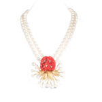 Mountain Beauty Laligurans Pendant/ Brooch with Pearl Splash/ Agate