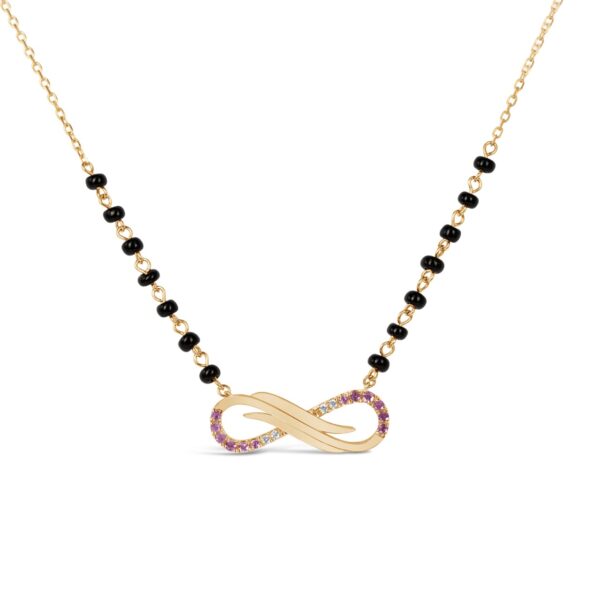 Ananta Infinity Pink Sapphire Mangalsutra