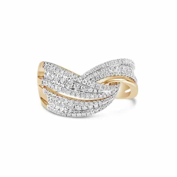 Wave Diamond Ring