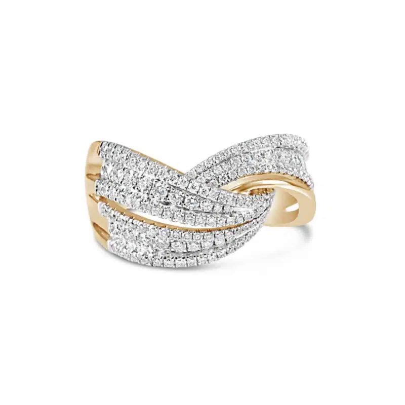 Wave Diamond Ring