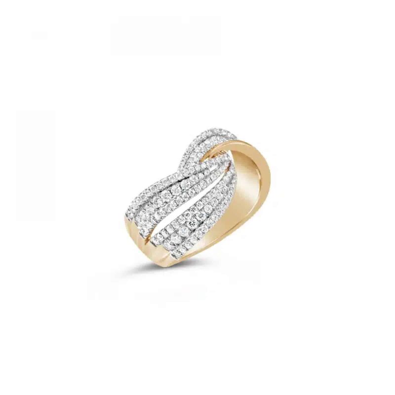 Wave Diamond Ring