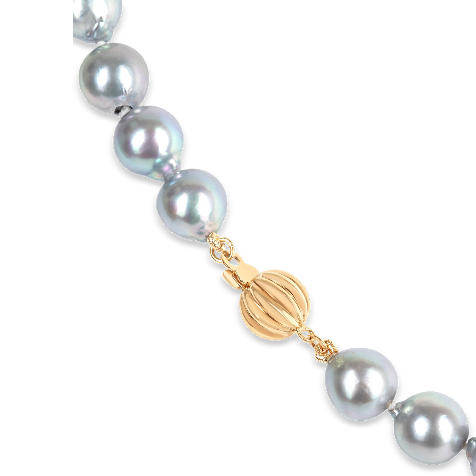 Akoya Silver Grey Pearl Necklace