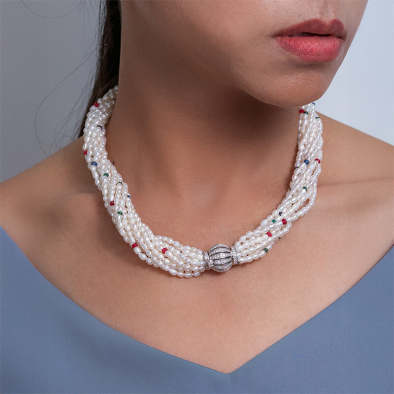 Donna Torsade Pearl Necklace