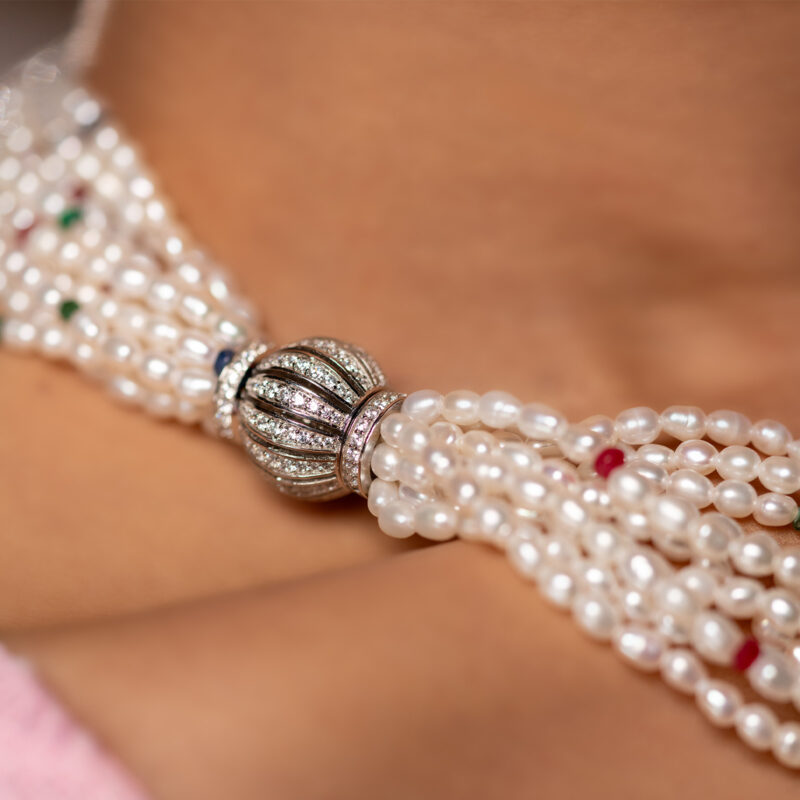Donna Torsade Pearl Necklace