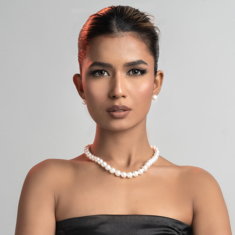 Jackie Premium Round Pearl Necklace