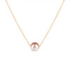 Lavender Floating Pearl Necklace