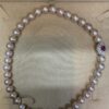 Anna Premium Edison Pearl Necklace/ Ruby/ 18 inches